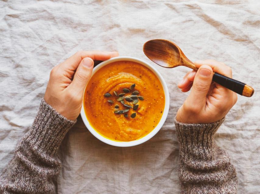 Una sopa caliente.