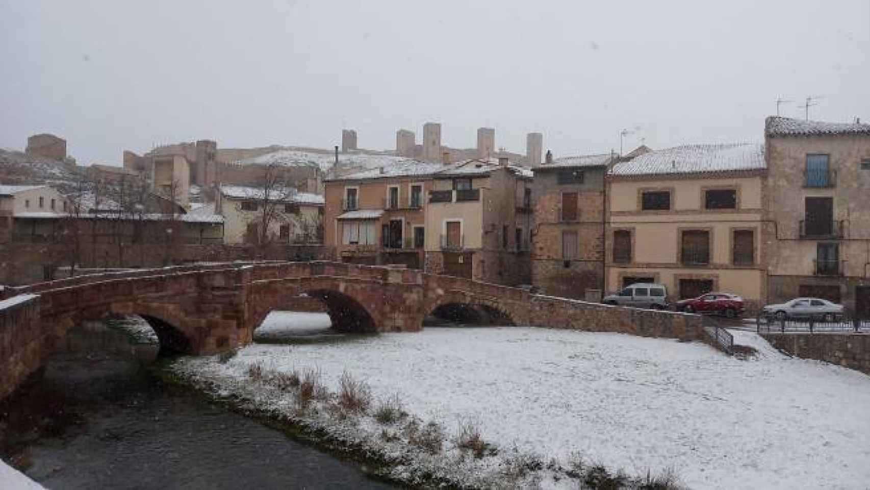 Molina de Aragón bajo la nieve
