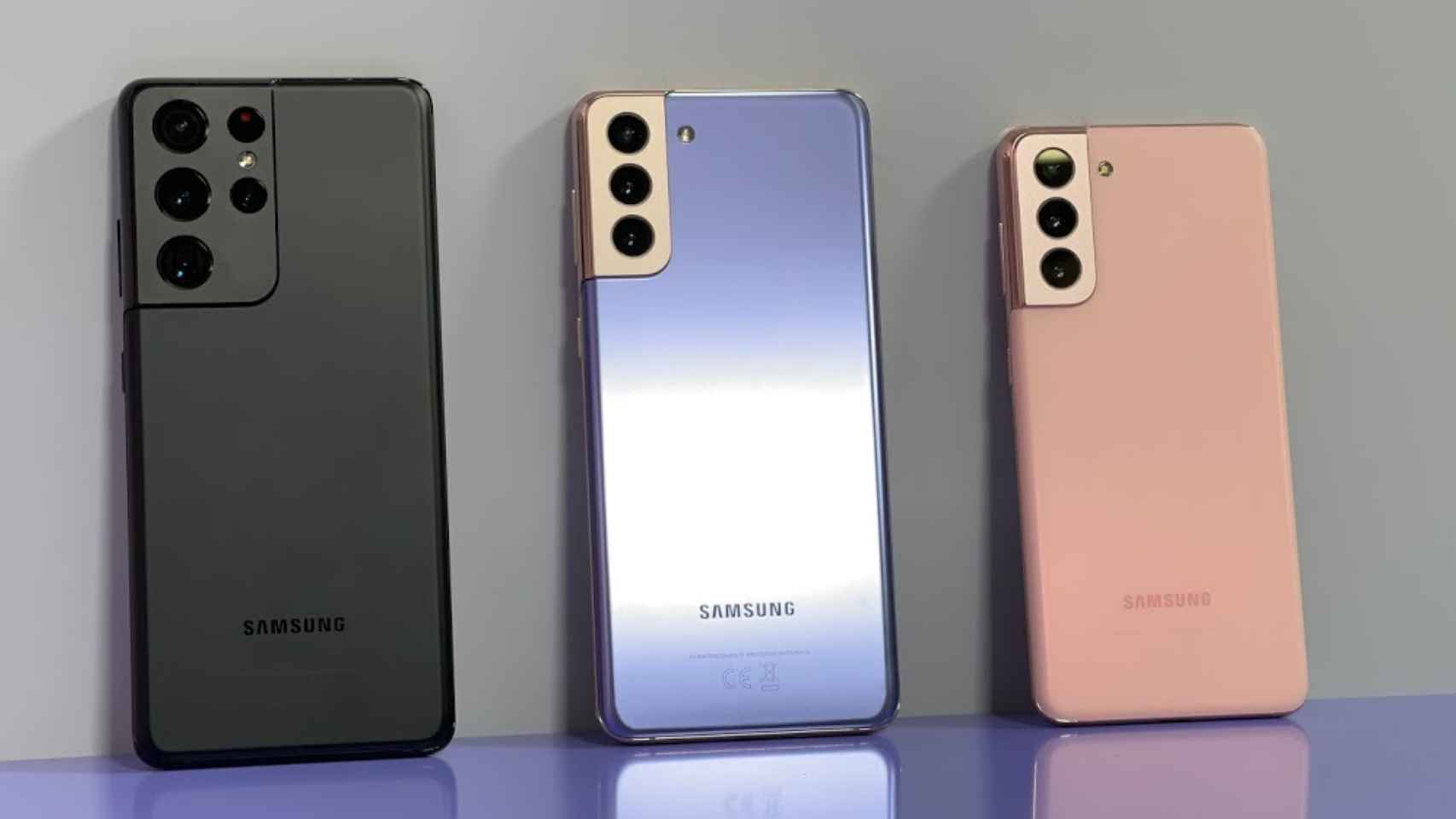 El Samsung Galaxy S21 Ultra, S21+ y S21.