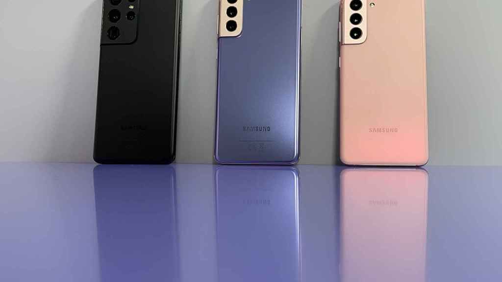 Los nuevos Samsung Galaxy S21.