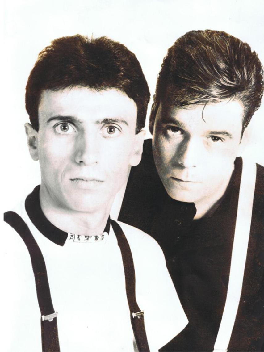 José Mota y Juan Muñoz, en una de sus primeras fotos juntos.