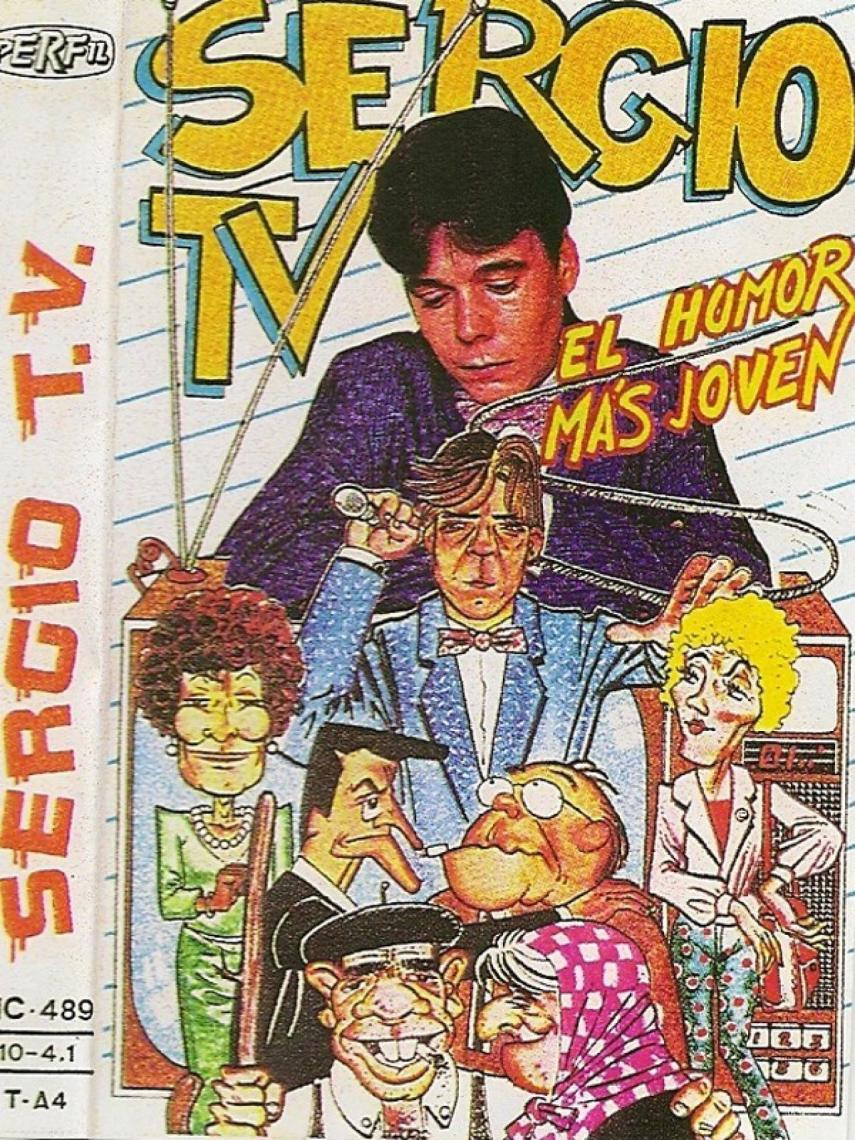 Portada de un casete de SergioTV, el pseudónimo de Juan Muñoz.
