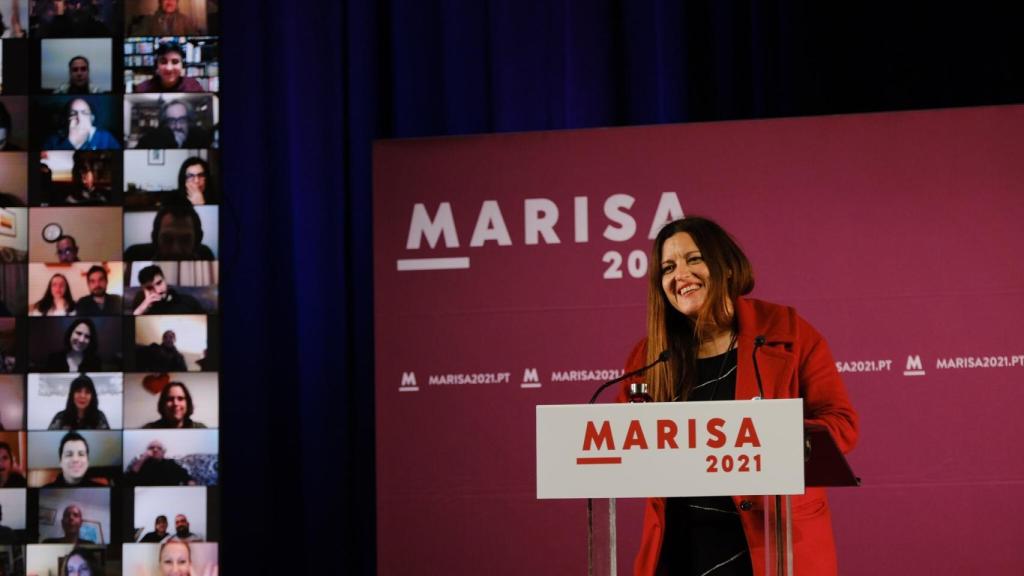 Marisa Matias, en un acto de campaña.