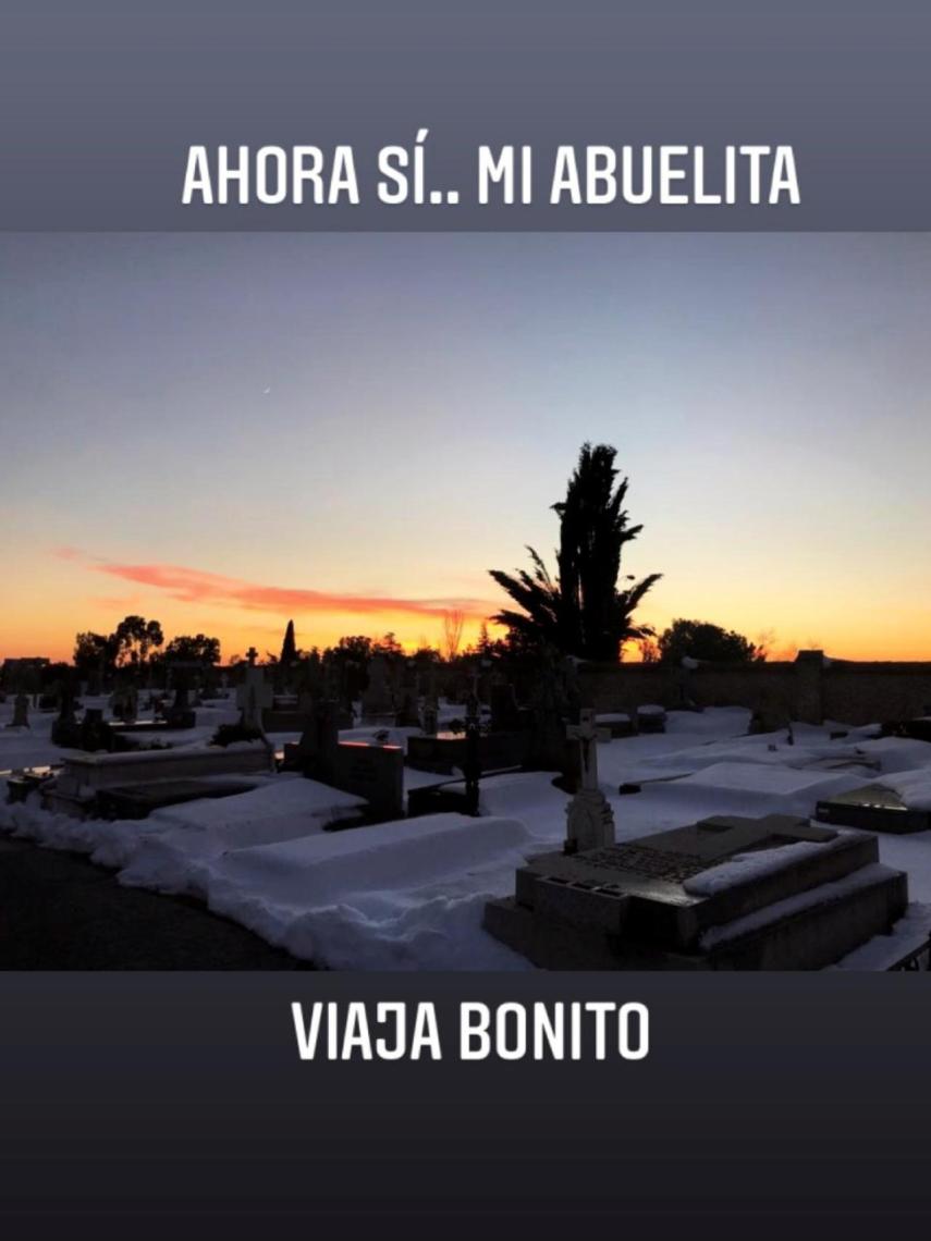 El mensaje que ha dedicado Sonsoles Ónega a su abuela, en sus 'stories' de Instagram.