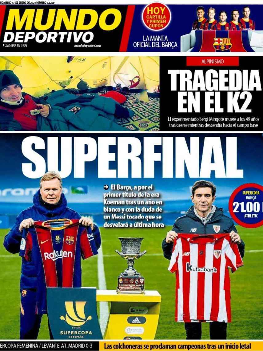 La porta del diario Mundo Deportivo (17/01/2021)