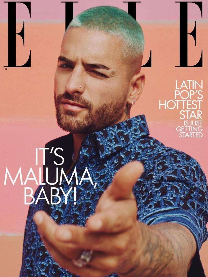 Maluma, primer hombre en reinar en la portada de la revista 'ELLE' en .