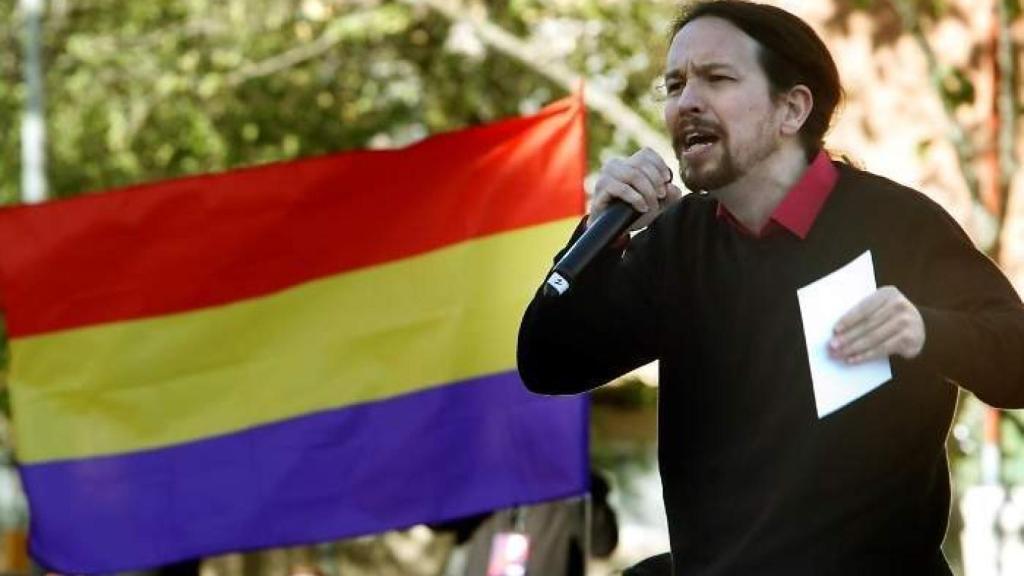 Pablo Iglesias, durante un acto de campaña.