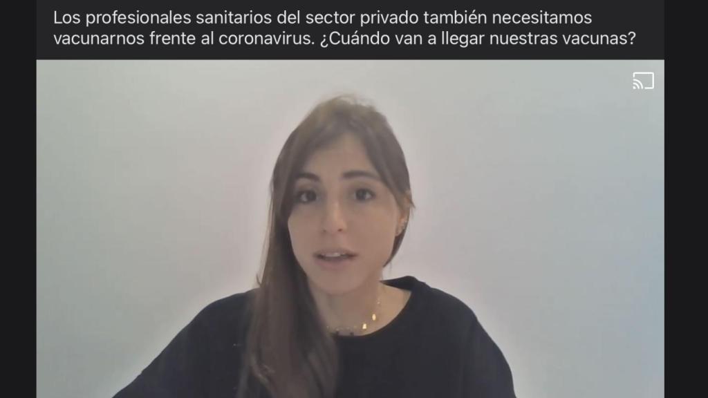 María Mínguez, jefa del Servicio de Pediatría de un hospital privado de la Vega Baja de Alicante.