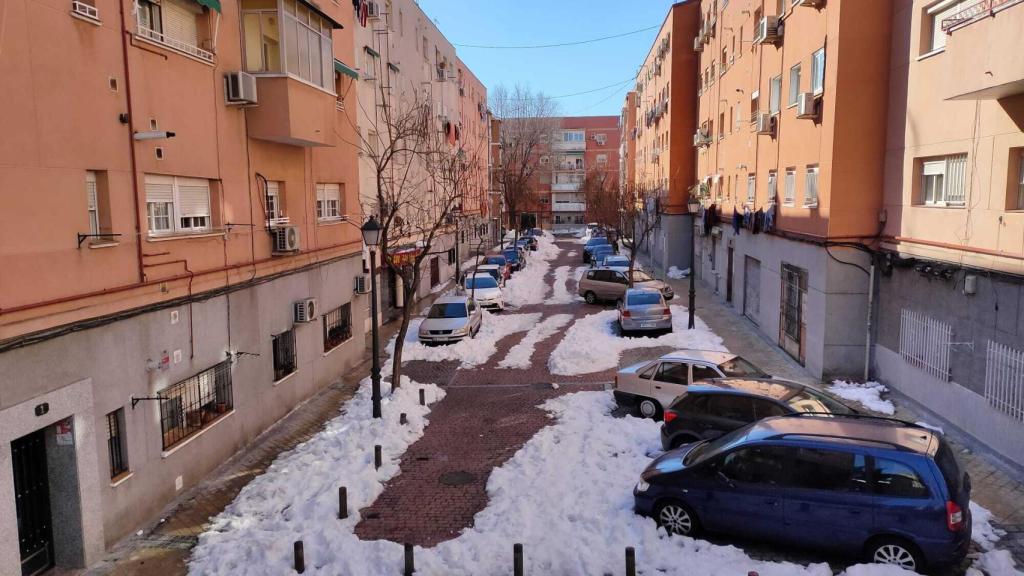 La calle Benadalid (Madrid), este lunes.