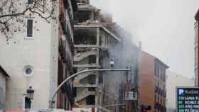 Explosión de un edificio en la calle Toledo, en el centro de Madrid