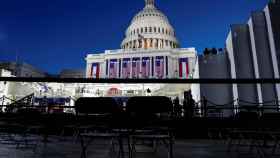 El Capitolio listo para la inauguración del mandato de Biden.