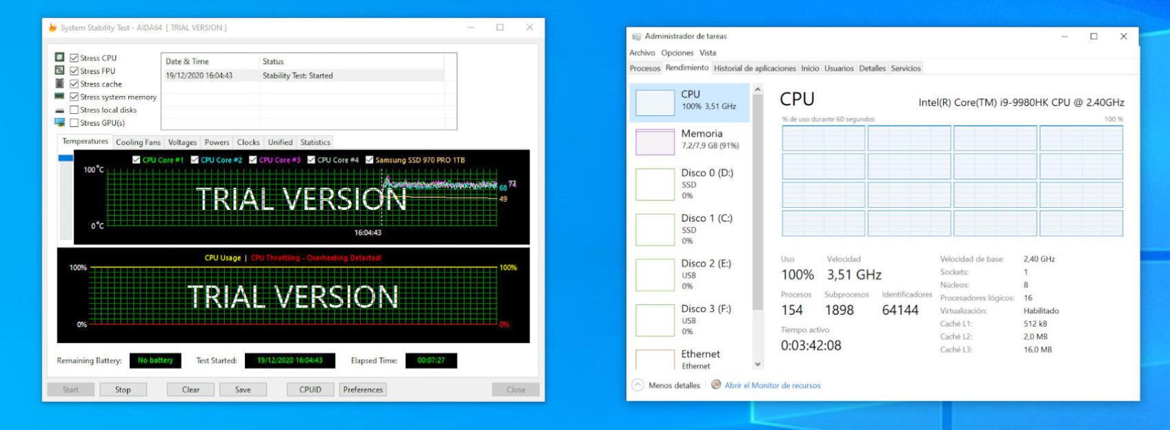 El Intel NUC 9 reduce la frecuencia del procesador durante duras cargas