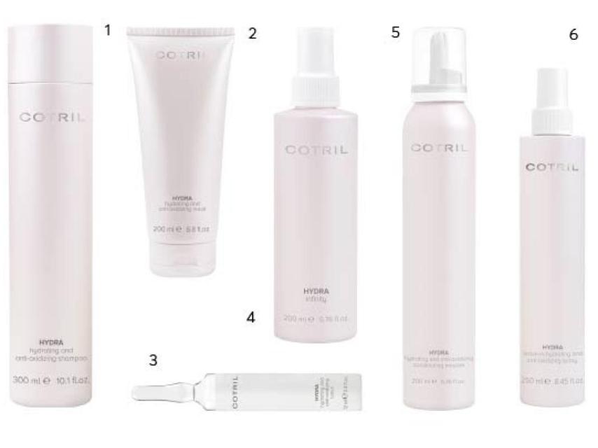Estos son los productos recomendados de Cotril para tratar el cabello deshidratado.