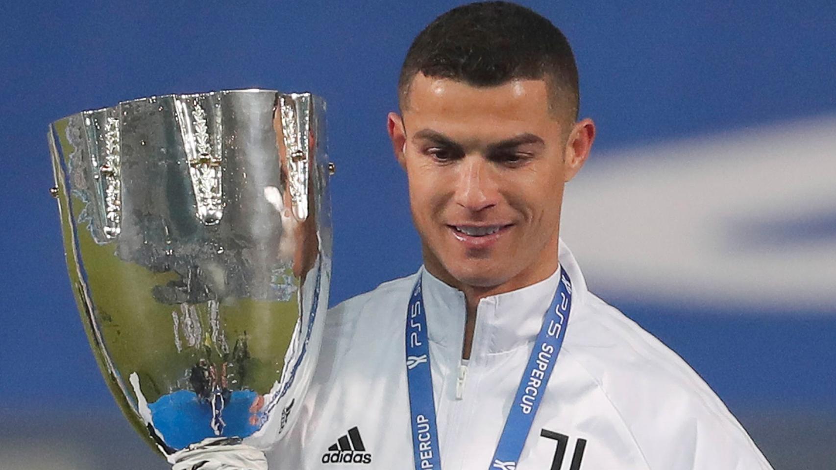 Cristiano Ronaldo celebra la Supercopa de Italia