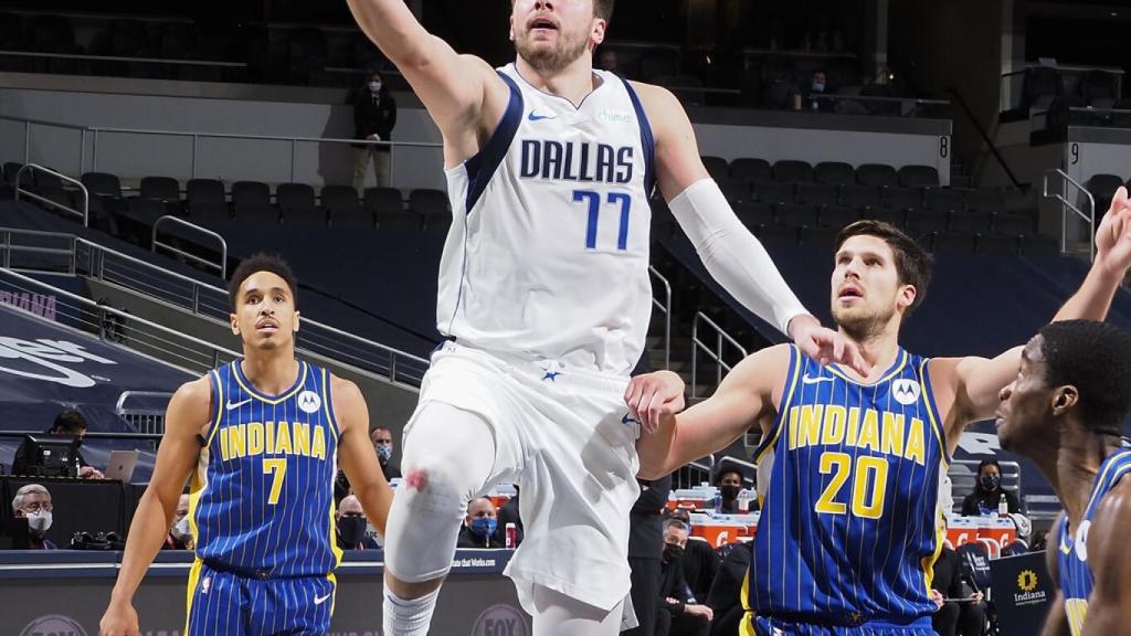 Doncic en un partido contra Indiana Pacers
