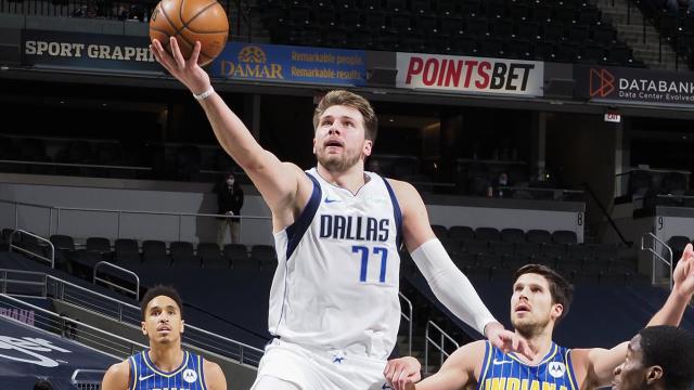 Doncic en un partido contra Indiana Pacers