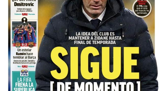 Portada MARCA (22/01/21)