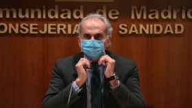 El consejero de Sanidad de la Comunidad de Madrid, Enrique Ruiz Escudero, este viernes.