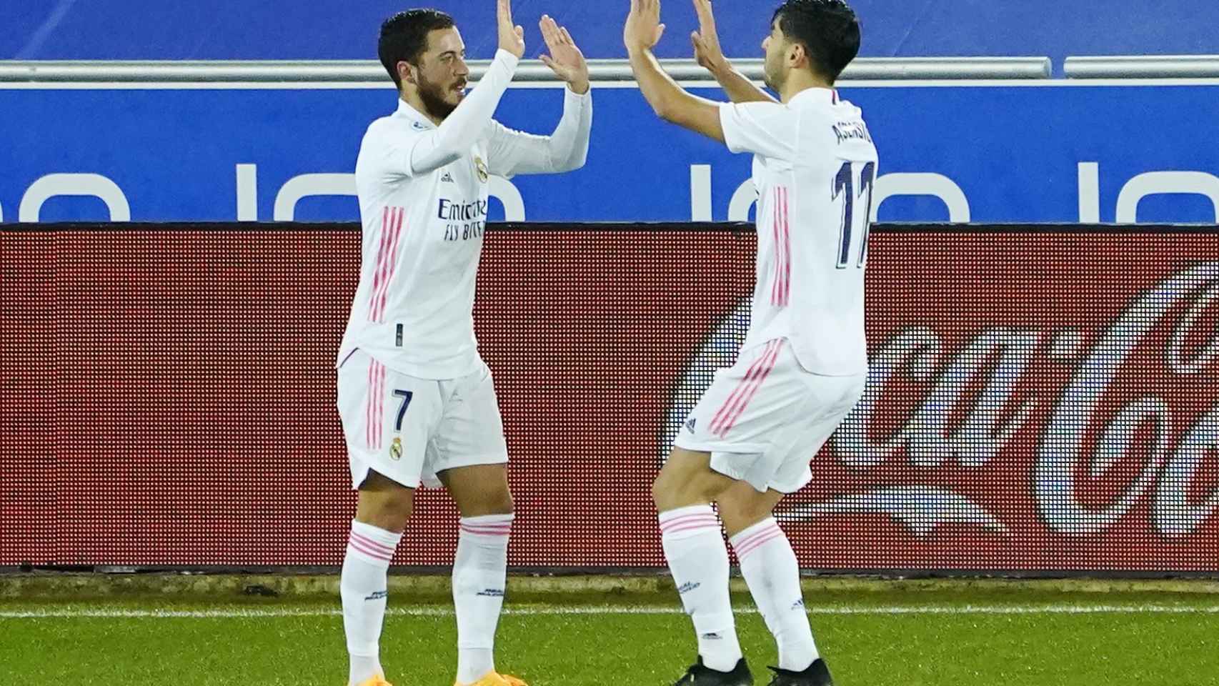 Hazard celebra su gol al Deportivo Alavés