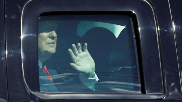 Donald Trump llegando a Florida el pasado miércoles.