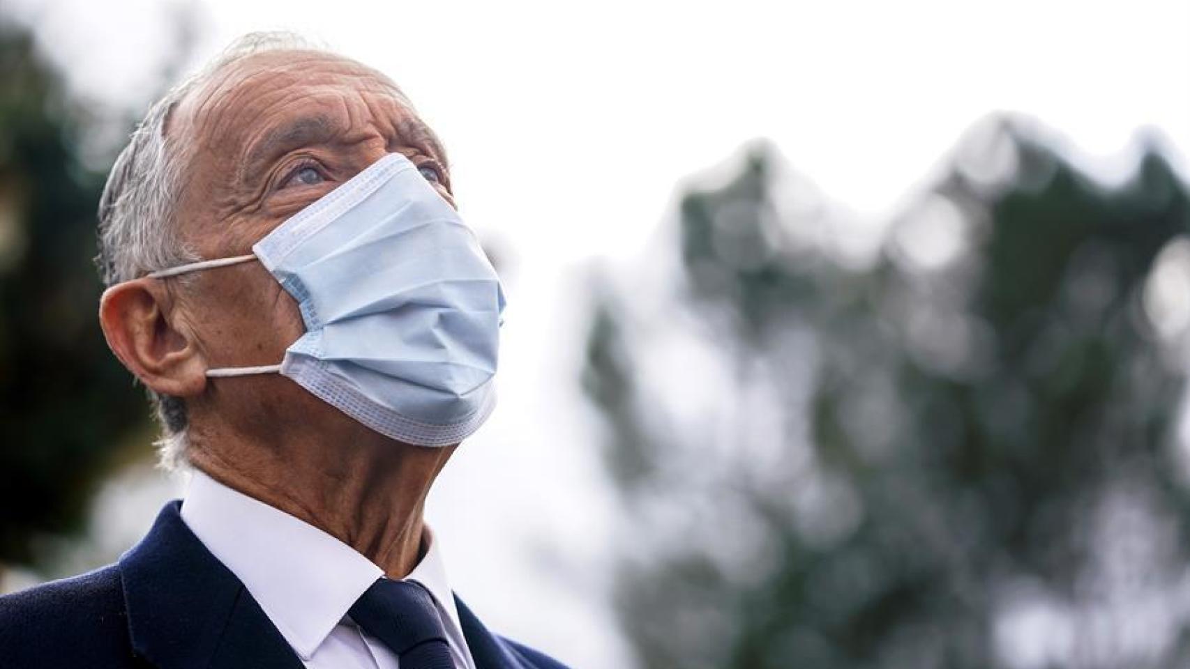 Marcelo Rebelo de Sousa, este domingo, antes de votar.