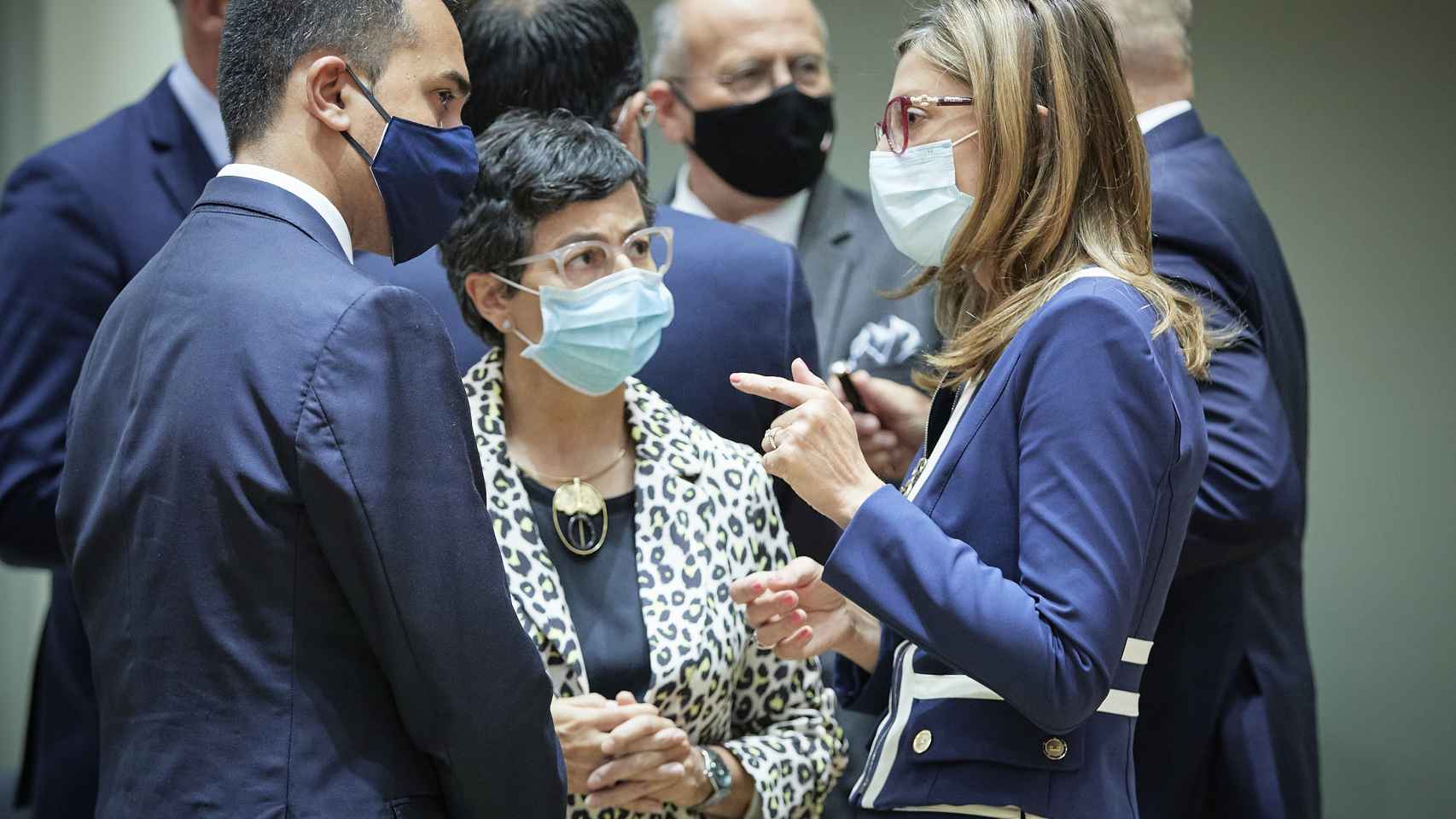 Arancha González Laya, durante una reunión de ministros de Exteriores de la UE