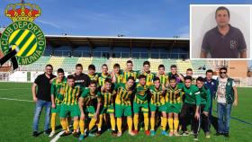 Ángel Gimeno, entrenador del CD La Almunia Juvenil