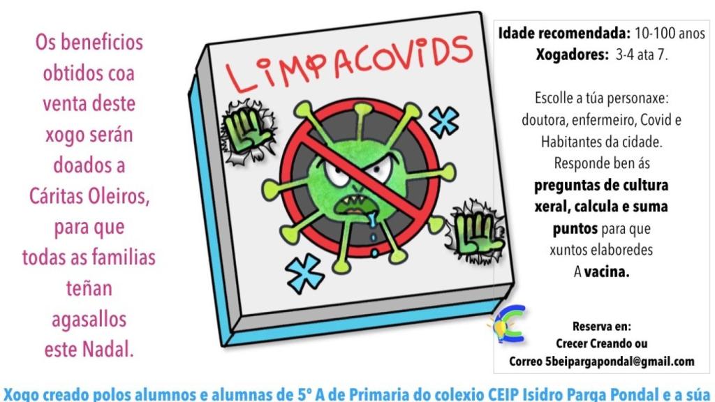 El LimpiaCovids, el juego solidario inventado por Alicia y sus alumnos de quinto de primaria.