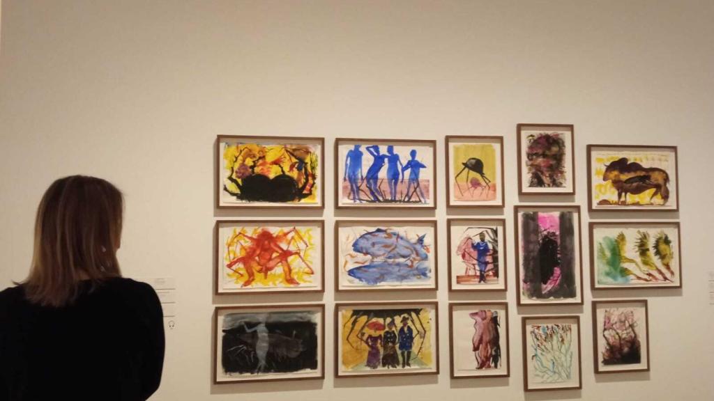 Acuarelas de Miquel Barceló en el Picasso de Málaga.