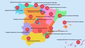 El mapa de los hospitales con más negligencias por comunidad autónoma en 2020