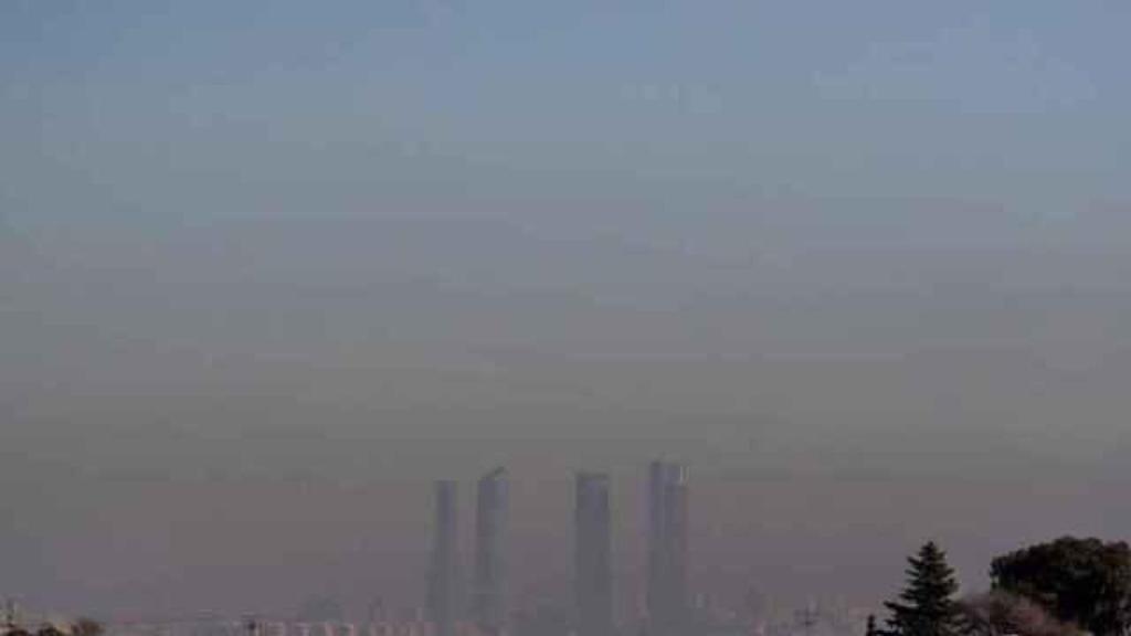 Imagen de Madrid con poca visibilidad.