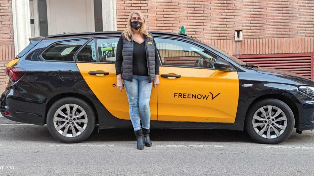 Eva Camacho, taxista de Free Now y una de las participantes en este reportaje.