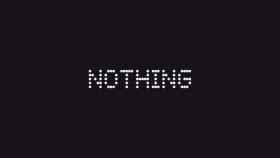 El logo de Nothing.