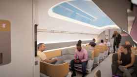 Interior de un posible Hyperloop para pasajeros