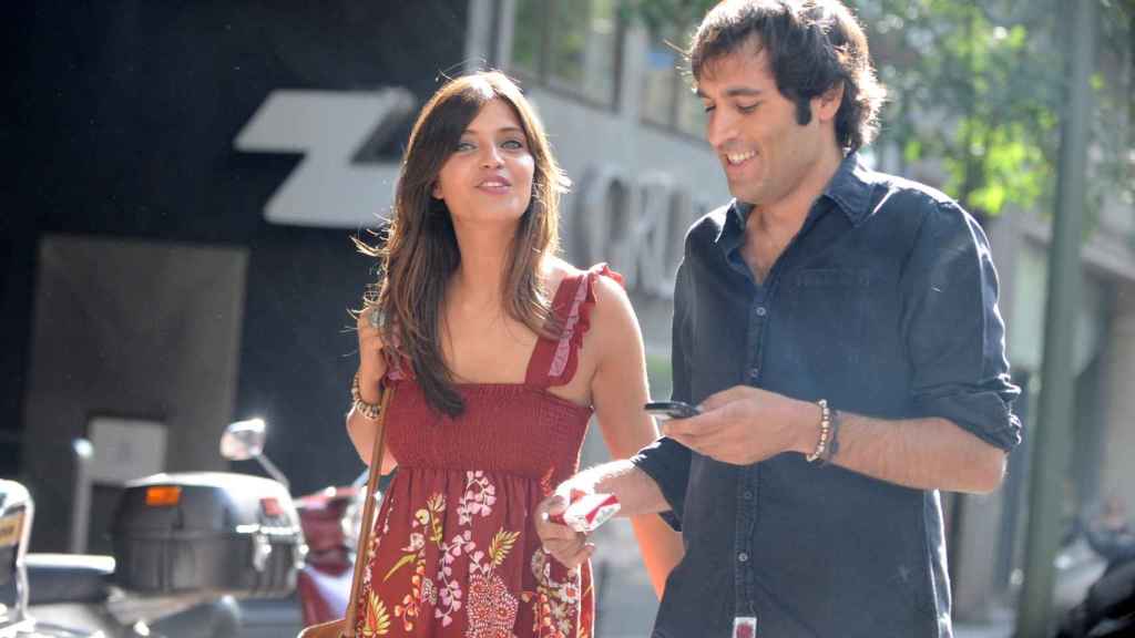 Los periodistas Sara Carbonero y David Sánchez mientras eran pareja en el año 2009.
