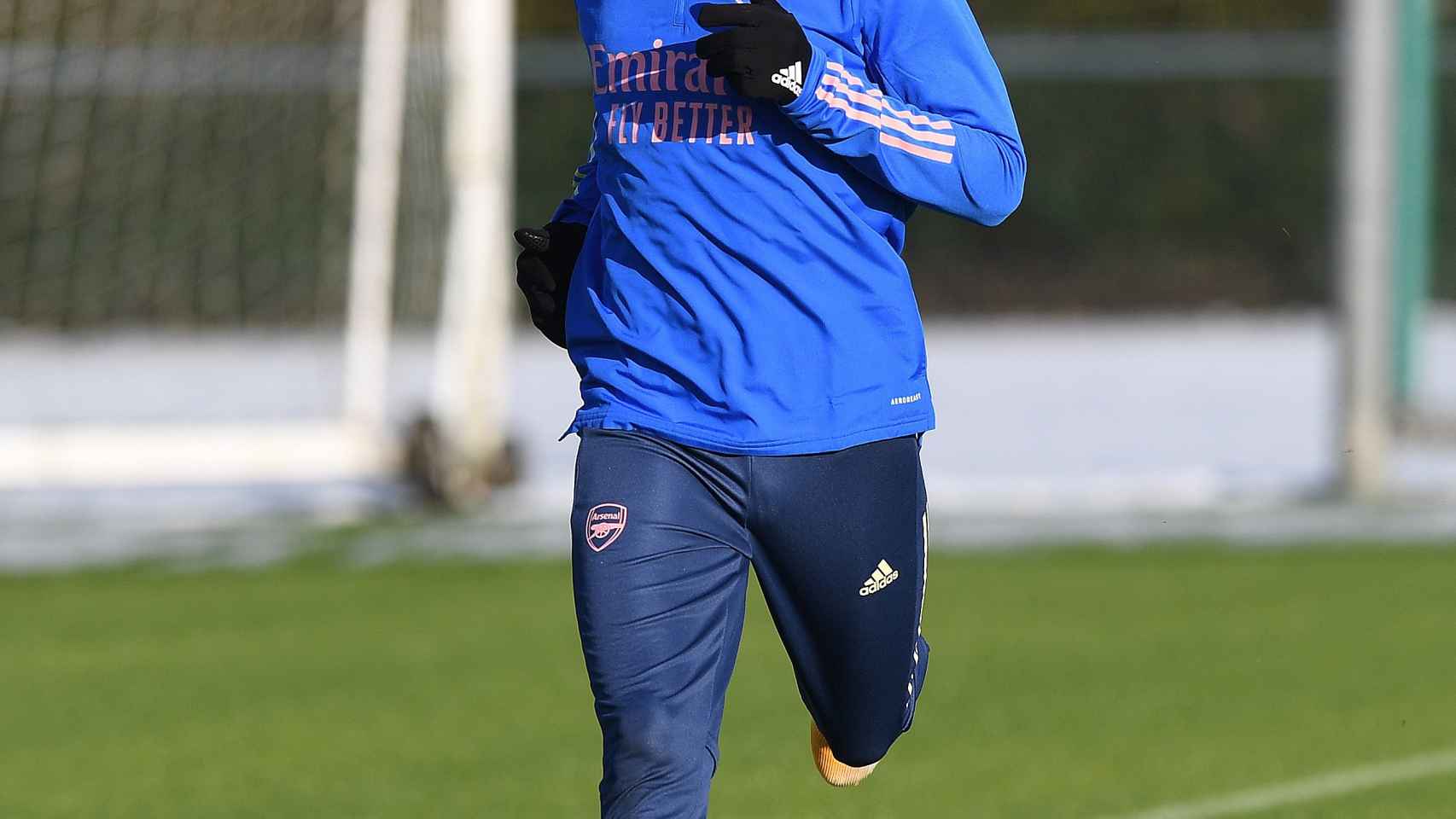 Odegaard, entrenando con el Arsenal