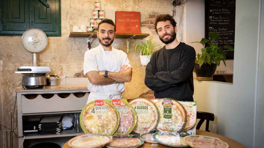 Riccardo (izquierda) y Vittorio Figurato (derecha),  fundadores de las pizzerías Fratelli Figurato.
