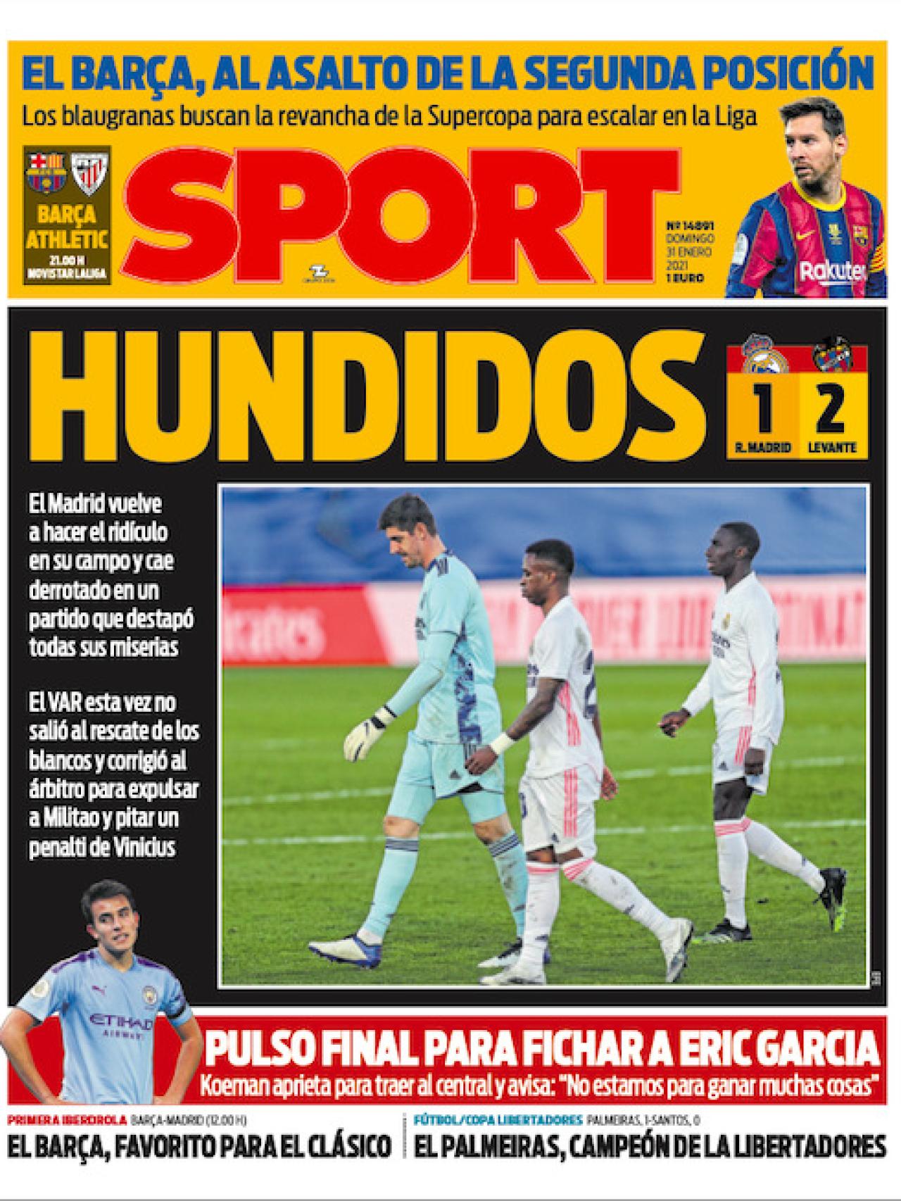 La Portada Del Diario Sport 31012021 4618