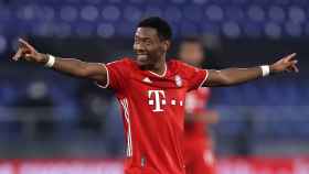 Alaba celebra un gol con el Bayern Munich