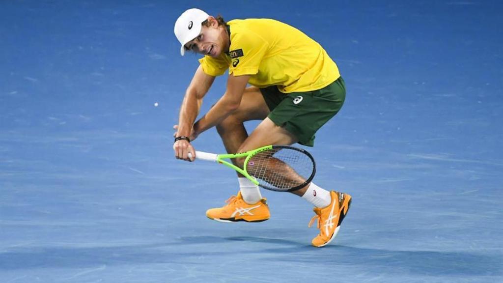 De Miñaur, durante el encuentro ante Bautista.