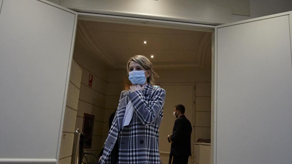Yolanda Díaz, ministra de Trabajo y Economía Social, en el Senado.