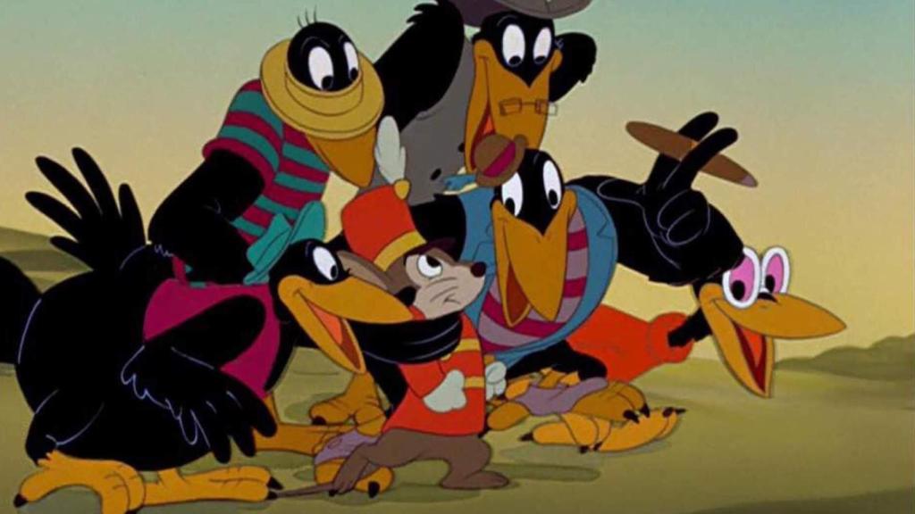 Los polémicos cuervos de Dumbo que, supuestamente, reproducen estereotipos raciales.