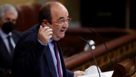 Miquel Iceta, ministro de ministro de Política Territorial y Función Pública, en el Congreso.