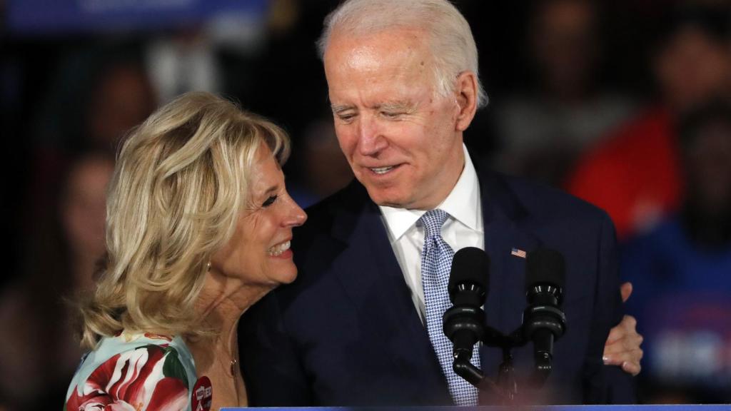 Joe y Jill Biden en plena campana electoral.