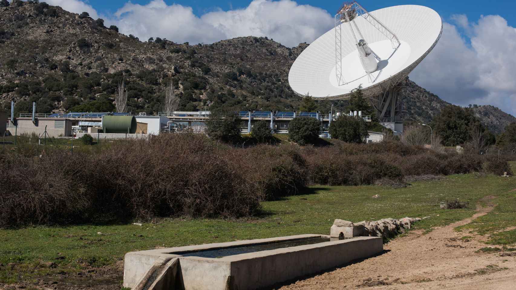 Antena en el complejo de la NASA en Robledo de Chavela