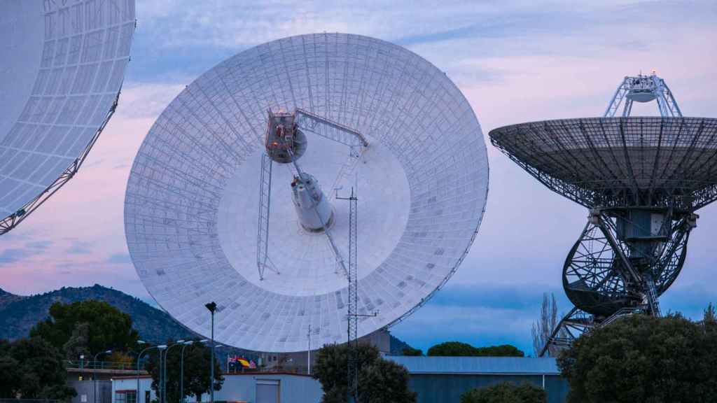 Antenas de la NASA en el complejo de Robledo de Chavela