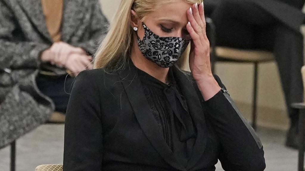 Hilton durante esa audiencia para promover una ley contra los abusos a menores.