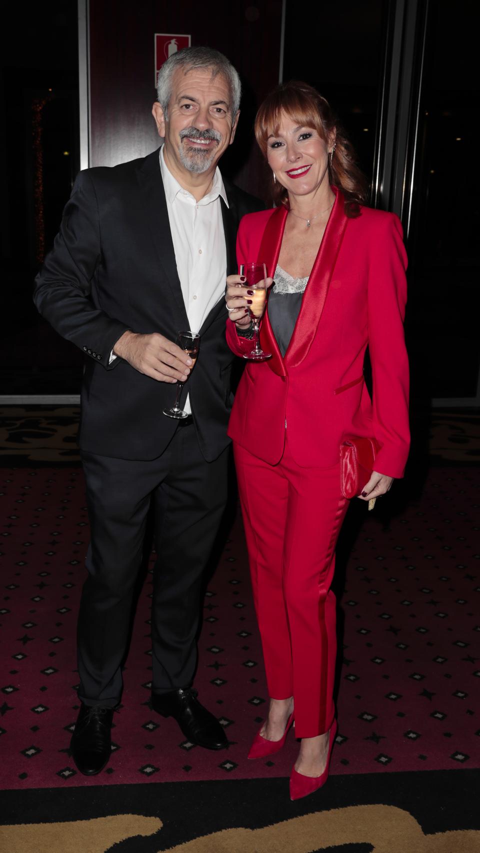 Sobera junto a su mujer, Patricia Santamarina, en una imagen de archivo.