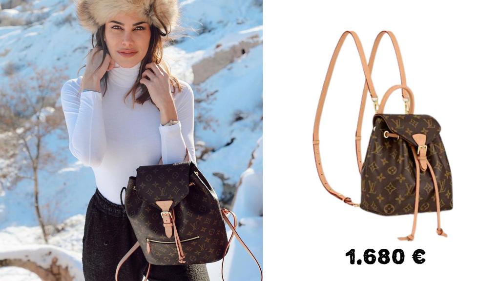 Barber posa con una mochila de Louis Vuitton de 1.680 euros.