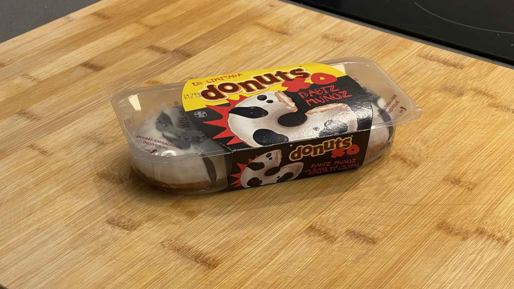 Envase de los nuevos Donuts XO.